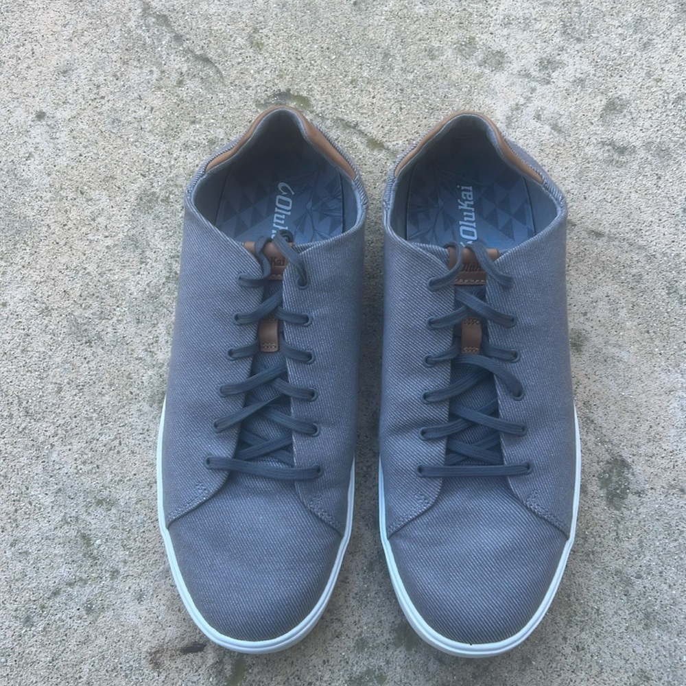 OLUKAI LAE' AHI Li Mens Grey Sneakers Size 13 - Picture 4 of 8